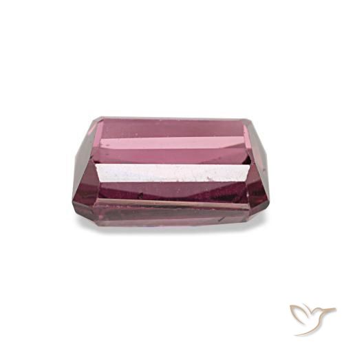 1.31캐럿 천연 라즈베리 레드 로돌라이트 가넷, 에메랄드 컷, 6.6×4.7 mm, VVS-VS