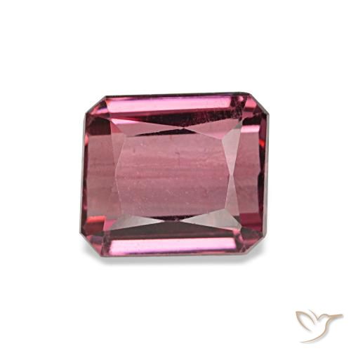 1.43캐럿 천연 라즈베리 레드 로돌라이트 가넷, 에메랄드 컷, 6.2×5.4 mm, VVS-VS