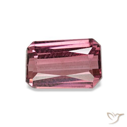 1.22캐럿 천연 다크 레드 로돌라이트 가넷, 에메랄드 컷, 7.1×4.6 mm, VS