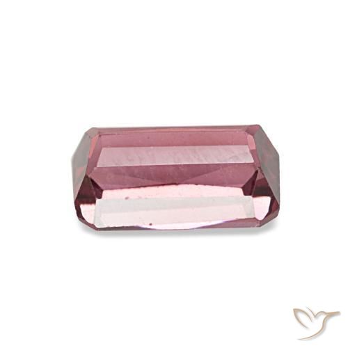 1.22캐럿 천연 다크 레드 로돌라이트 가넷, 에메랄드 컷, 7.1×4.6 mm, VS