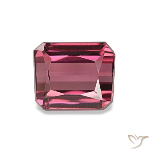 1.39ct 레드 로돌라이트 가넷, 에메랄드 컷, VVS-VS