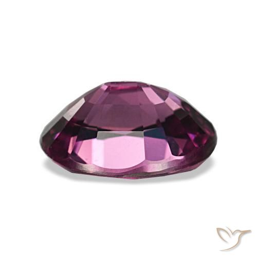 2.15캐럿 천연 다크 퍼플 로돌라이트 가넷, 타원형 컷, 8.8×7 mm, VVS