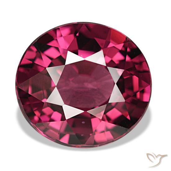 5.33ct 레드 로돌라이트 가넷, 오벌, VVS