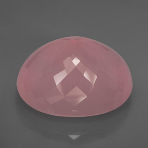 150.95캐럿 천연 핑크 로즈 쿼츠, 투명한, 37.6×32.3 mm, 투명/반투명