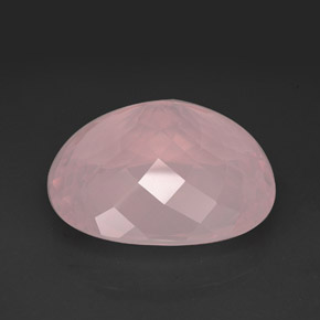 139.70캐럿 천연 핑크 로즈 쿼츠, 투명한, 36.9×33 mm, 투명/반투명
