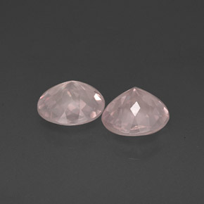 캐럿 천연 핑크 로즈 쿼츠 보석, 투명한, 11.98 mm, 투명/반투명