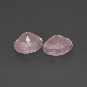 캐럿 천연 핑크 로즈 쿼츠 보석, 투명한, 11.96 mm, 투명/반투명