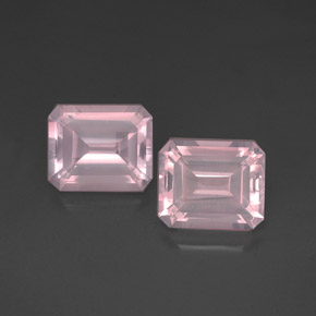 캐럿 천연 핑크 로즈 쿼츠 보석, 투명한, 12.1×10 mm, 투명/반투명