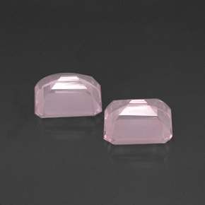 캐럿 천연 핑크 로즈 쿼츠 보석, 투명한, 12.1×10 mm, 투명/반투명