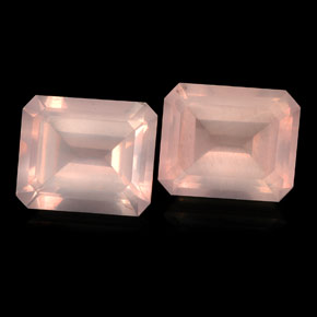 캐럿 천연 핑크 로즈 쿼츠 보석, 투명한, 12.2×10.1 mm, 투명/반투명