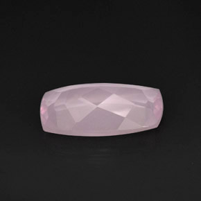 11.28캐럿 천연 핑크 로즈 쿼츠, 투명한, 20×12 mm, 투명/반투명