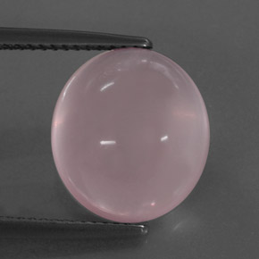 10.14캐럿 천연 핑크 로즈 쿼츠, 투명한, 13.7×12.2 mm, 투명/반투명