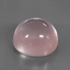 35.23캐럿 천연 핑크 로즈 쿼츠, 투명한, 19.4×18.3 mm, 투명/반투명