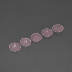 캐럿 천연 핑크 로즈 쿼츠 보석, 투명한, 6.05 mm, 투명/반투명