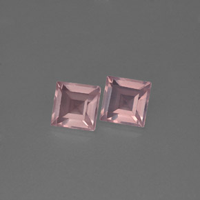캐럿 천연 핑크 로즈 쿼츠 보석, 투명한, 5.1×5 mm, 투명/반투명
