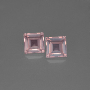 캐럿 천연 핑크 로즈 쿼츠 보석, 투명한, 5.1×5 mm, 투명/반투명