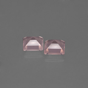 캐럿 천연 핑크 로즈 쿼츠 보석, 투명한, 5.1×5 mm, 투명/반투명