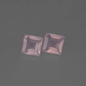 캐럿 천연 핑크 로즈 쿼츠 보석, 투명한, 5×5 mm, 투명/반투명