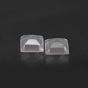 캐럿 천연 라이트 핑크 로즈 쿼츠 보석, 투명한, 4.9×4.9 mm, 투명/반투명
