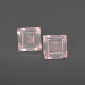 캐럿 천연 핑크 로즈 쿼츠 보석, 투명한, 5×4.9 mm, 투명/반투명