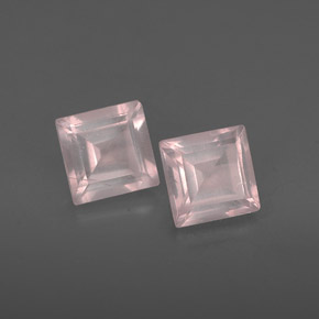 캐럿 천연 핑크 로즈 쿼츠 보석, 투명한, 5×4.9 mm, 투명/반투명