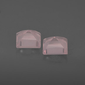 캐럿 천연 핑크 로즈 쿼츠 보석, 투명한, 5×4.9 mm, 투명/반투명