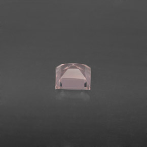 0.66캐럿 천연 핑크 로즈 쿼츠, 투명한, 5.1×5.1 mm, 투명/반투명
