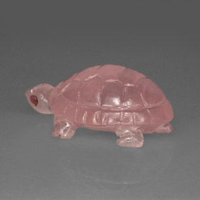 57.63캐럿 천연 핑크 로즈 쿼츠, 투명한, 36×20.7 mm, 투명/반투명