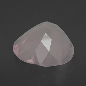 15.77캐럿 천연 라이트 핑크 로즈 쿼츠, 투명한, 18.2×17.7 mm, 투명/반투명