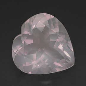 16.50캐럿 천연 라이트 핑크 로즈 쿼츠, 투명한, 18.1×17.7 mm, 투명/반투명