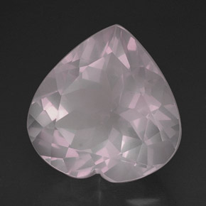 16.50캐럿 천연 라이트 핑크 로즈 쿼츠, 투명한, 18.1×17.7 mm, 투명/반투명