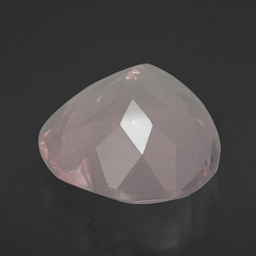 16.23캐럿 천연 라이트 핑크 로즈 쿼츠, 투명한, 18×17.8 mm, 투명/반투명