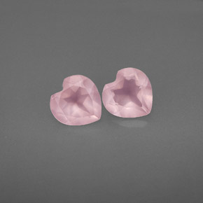 캐럿 천연 핑크 로즈 쿼츠 보석, 투명한, 6×6 mm, 투명/반투명