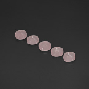 캐럿 천연 핑크 로즈 쿼츠 보석, 투명한, 6.2×6.1 mm, 투명/반투명
