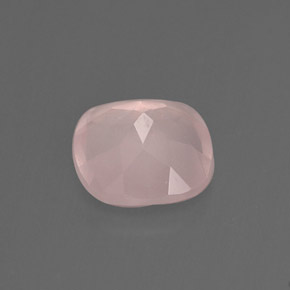 0.76캐럿 천연 핑크 로즈 쿼츠, 투명한, 6.2×6.1 mm, 투명/반투명