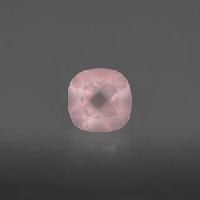 0.90캐럿 천연 핑크 로즈 쿼츠, 투명한, 6.1×6.1 mm, 투명/반투명