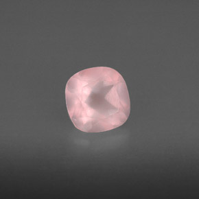 0.90캐럿 천연 핑크 로즈 쿼츠, 투명한, 6.1×6.1 mm, 투명/반투명