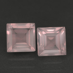 캐럿 천연 라이트 핑크 로즈 쿼츠 보석, 투명한, 5.1×5 mm, 투명/반투명