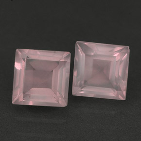캐럿 천연 라이트 핑크 로즈 쿼츠 보석, 투명한, 5.1×5 mm, 투명/반투명