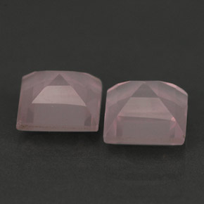캐럿 천연 라이트 핑크 로즈 쿼츠 보석, 투명한, 5.1×5 mm, 투명/반투명