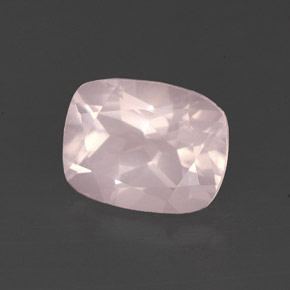 2.20캐럿 천연 핑크 로즈 쿼츠, 투명한, 9.2×7.2 mm, 투명/반투명