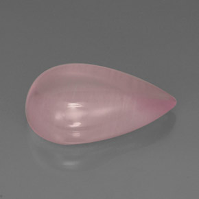 13.10캐럿 천연 핑크 로즈 쿼츠, 투명한, 20.8×13.8 mm, 투명/반투명