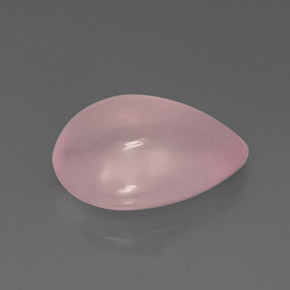 11.82캐럿 천연 핑크 로즈 쿼츠, 투명한, 18.6×13.5 mm, 투명/반투명