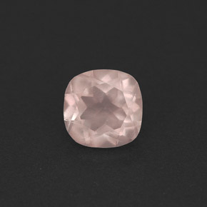 0.86캐럿 천연 핑크 로즈 쿼츠, 투명한, 6.1×6.1 mm, 투명/반투명
