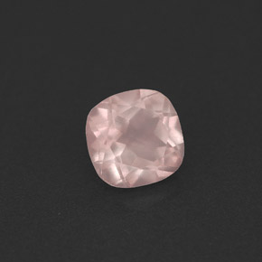 0.86캐럿 천연 핑크 로즈 쿼츠, 투명한, 6.1×6.1 mm, 투명/반투명