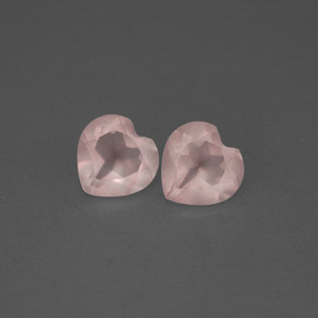 캐럿 천연 핑크 로즈 쿼츠 보석, 투명한, 5.9×5.9 mm, 투명/반투명