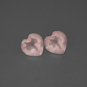 캐럿 천연 핑크 로즈 쿼츠 보석, 투명한, 5.9×5.9 mm, 투명/반투명