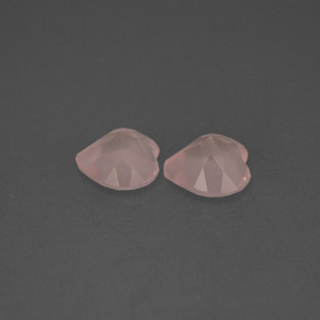 캐럿 천연 핑크 로즈 쿼츠 보석, 투명한, 5.9×5.9 mm, 투명/반투명