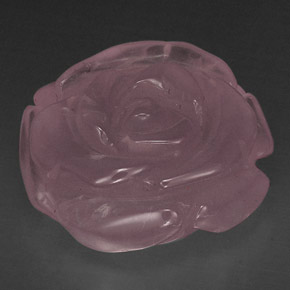 58.19캐럿 천연 핑크 로즈 쿼츠, 투명한, 26.7×26.6 mm, 투명/반투명