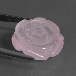 34.64캐럿 천연 풍선껌 핑크 로즈 쿼츠, 멋진 모양, 투명한